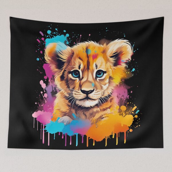Item preview, Copy of Adorable little young kawaii lion cub illustration designed and sold by NBSStore.