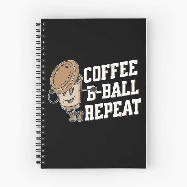 Item preview, Coffee basketball Repeat, funny coffee inspired basketball designed and sold by Merchattack.