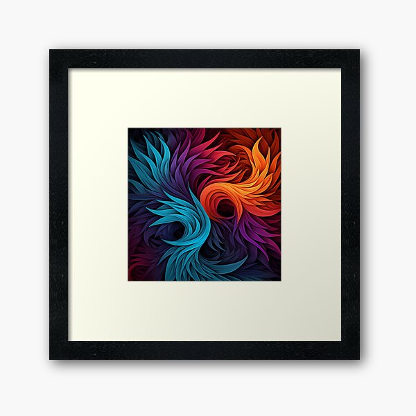 Item preview, Deep colorful Fractal decorative print designed and sold by dcrc.