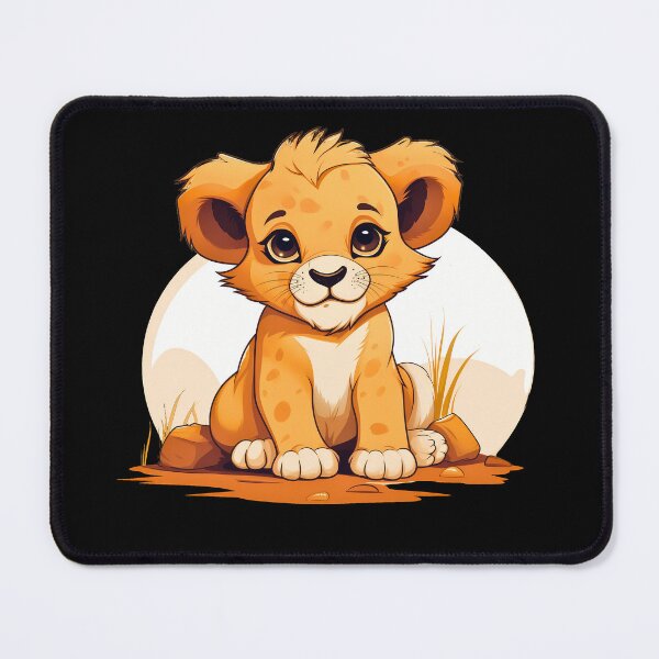 Item preview, Adorable little young kawaii lion cub illustration designed and sold by NBSStore.