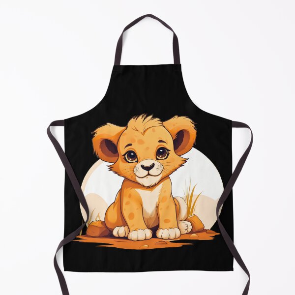 Item preview, Adorable little young kawaii lion cub illustration designed and sold by NBSStore.