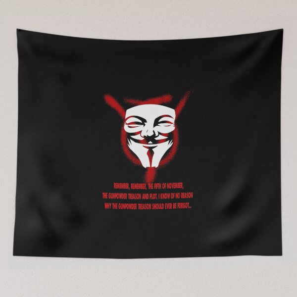 Item preview, V For Vendetta, Remember Remember designed and sold by ElSpoiledMilk.