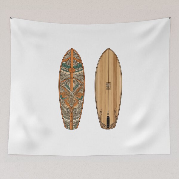 Item preview, Surfboard Design on Black Shirt designed and sold by Tsurfinculture.