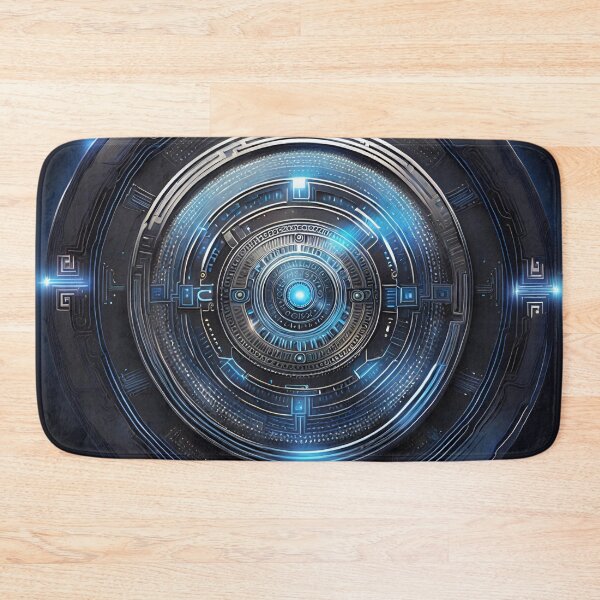 Item preview, Futuristic Circuit Mandala Art designed and sold by SpiritualManda.