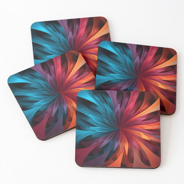 Item preview, deep colorful fractal decorative print designed and sold by dcrc.
