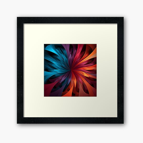 Item preview, deep colorful fractal decorative print designed and sold by dcrc.