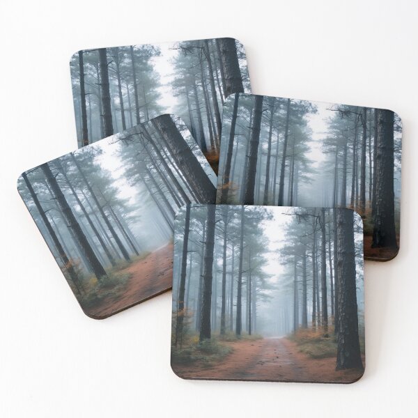 Item preview, Misty forest in fog long exposure - Landscape photography designed and sold by TheArtistOf2022.