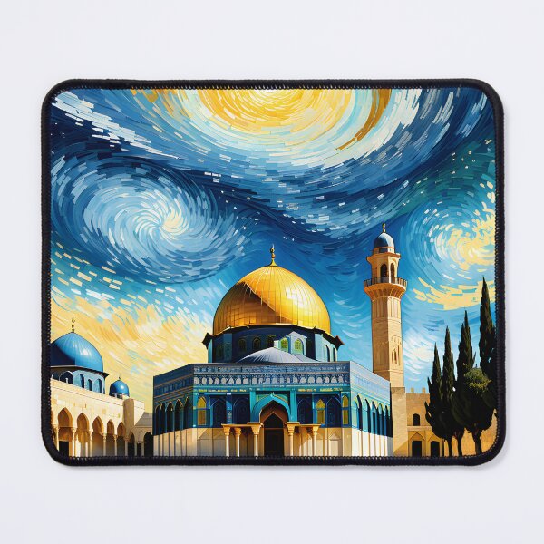 Item preview, Grand mosque colourful art designed and sold by Metaverse8.