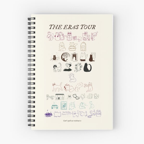 Item preview, Eras set list cats designed and sold by paintdaylight.