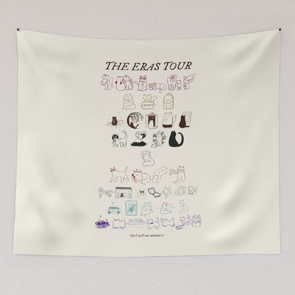 Item preview, Eras set list cats designed and sold by paintdaylight.