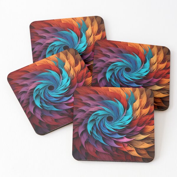Item preview, deep colorful fractal decorative print designed and sold by dcrc.