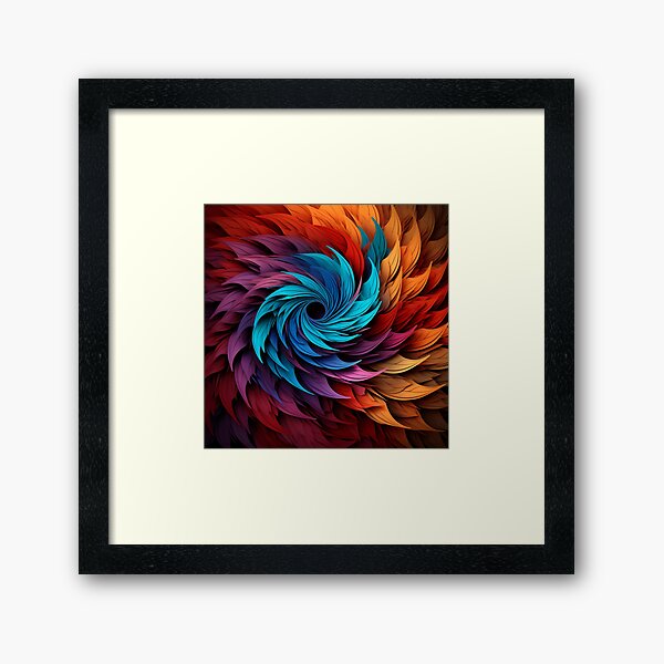 Item preview, deep colorful fractal decorative print designed and sold by dcrc.
