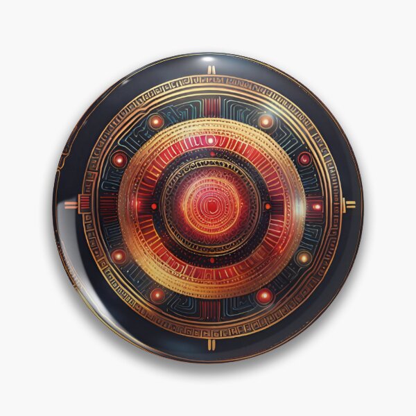 Artikelvorschau, Tech Circuit Mandala Futuristisches Metalldesign entworfen und verkauft von SpiritualManda.