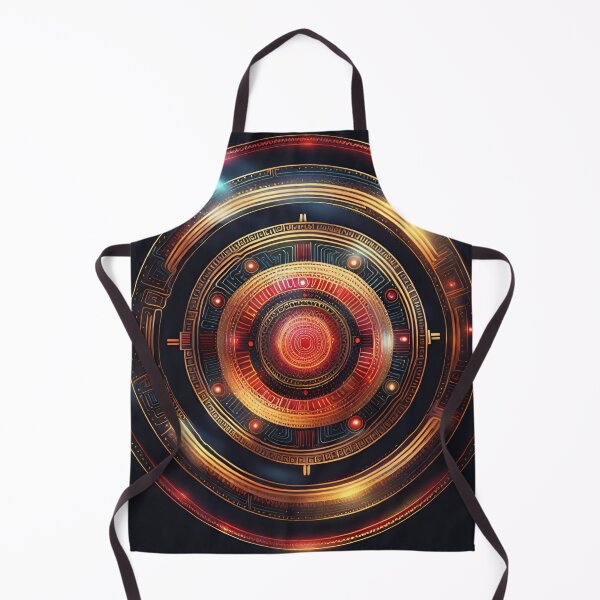 Item preview, Tech Circuit Mandala Futuristic Metallic Design designed and sold by SpiritualManda.