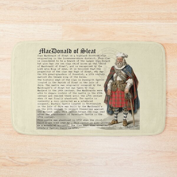 Item preview, MacDonald of Sleat Scottish Clan History  designed and sold by BagTown Clans.