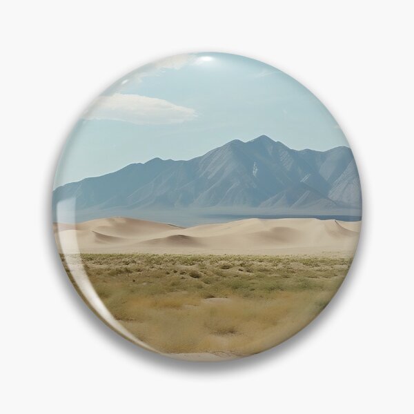 Item preview, Minimalism photo of mountains and dry grass in the desert - Landscape photography designed and sold by TheArtistOf2022.