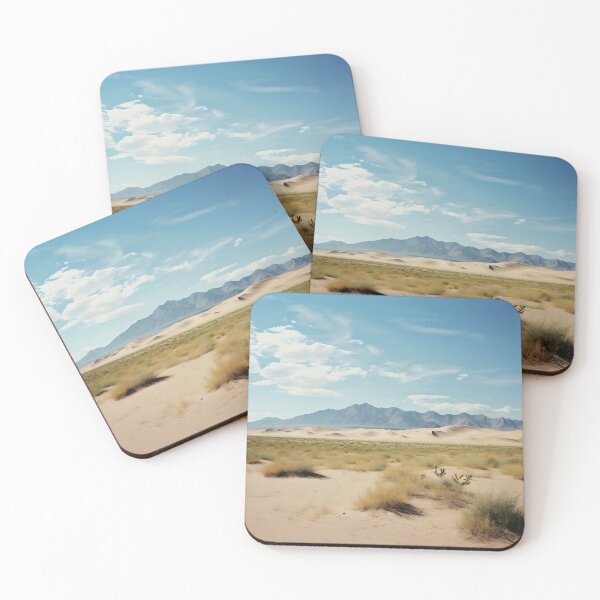 Item preview, Minimalism photo of mountains and dry grass in the desert - Landscape photography designed and sold by TheArtistOf2022.
