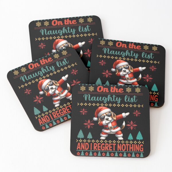 Item preview, On the Naughty List and I Regret Nothing - Festive Beagle Mischief designed and sold by Xhevahir.