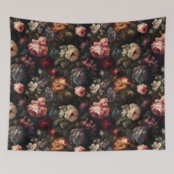 Item preview, Vintage Baroque Flowers designed and sold by Blue-Banana.