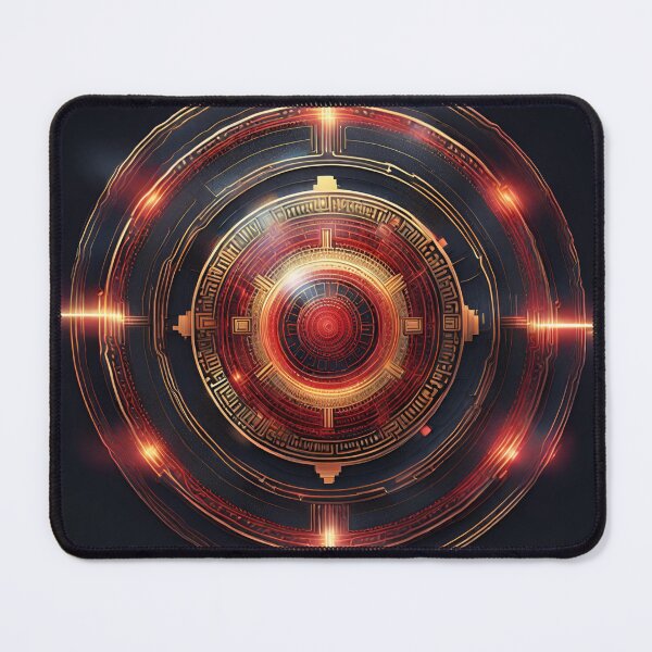 Item preview, Futuristic Tech Mandala Design designed and sold by SpiritualManda.