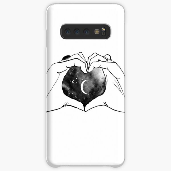 heart moon hands Samsung Galaxy Snap Case