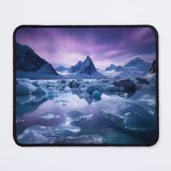 Item preview, Iceland landscape with aurora night sky in long exposure - Landscape photography designed and sold by TheArtistOf2022.