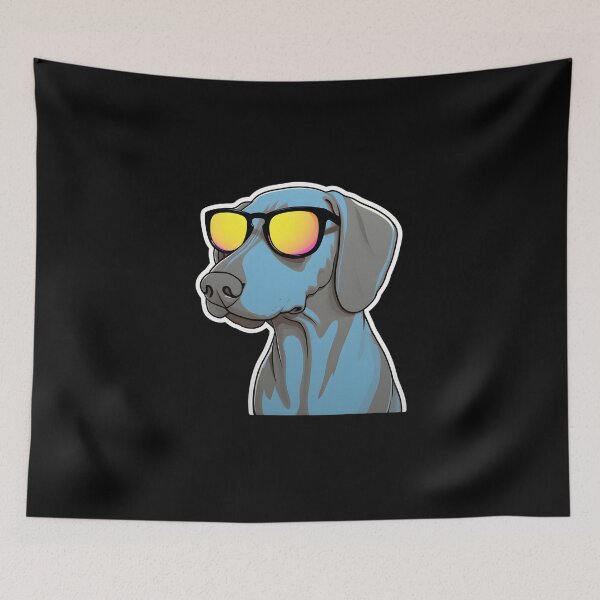 Item preview, Silly Glasses Weimaraner designed and sold by CUTEDOGGIEZ.