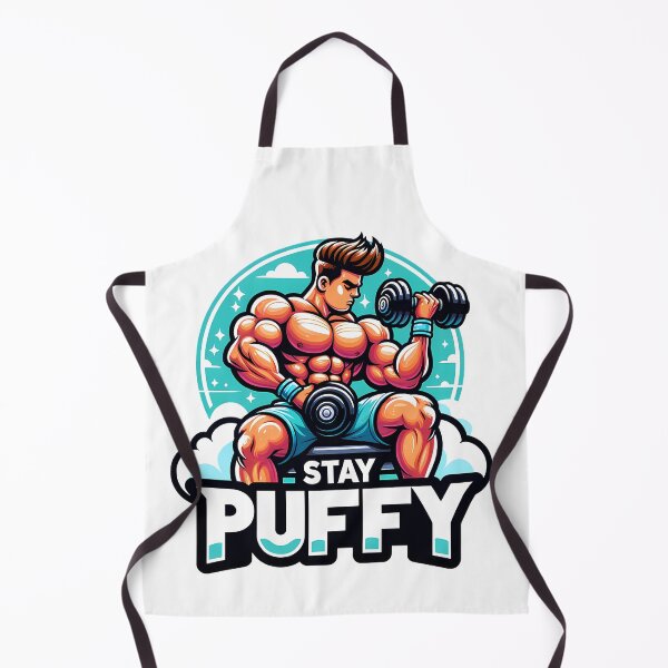 Item preview, Stay Puffy - Muscular Fitness Enthusiast Illustration designed and sold by NovaGenArt.