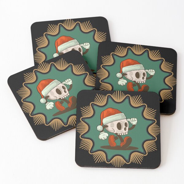 Item preview, Vintage Skull Santa Mascot designed and sold by MizMartini.