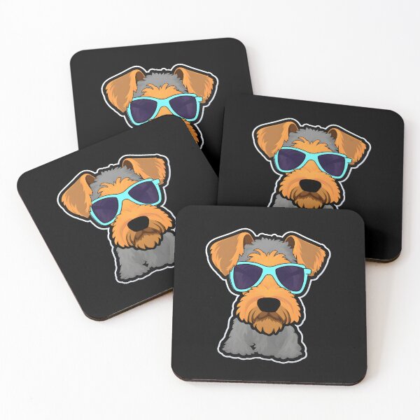 Item preview, Silly Glasses Welsh Terrier designed and sold by CUTEDOGGIEZ.