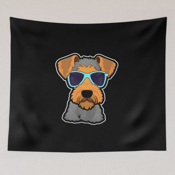 Item preview, Silly Glasses Welsh Terrier designed and sold by CUTEDOGGIEZ.