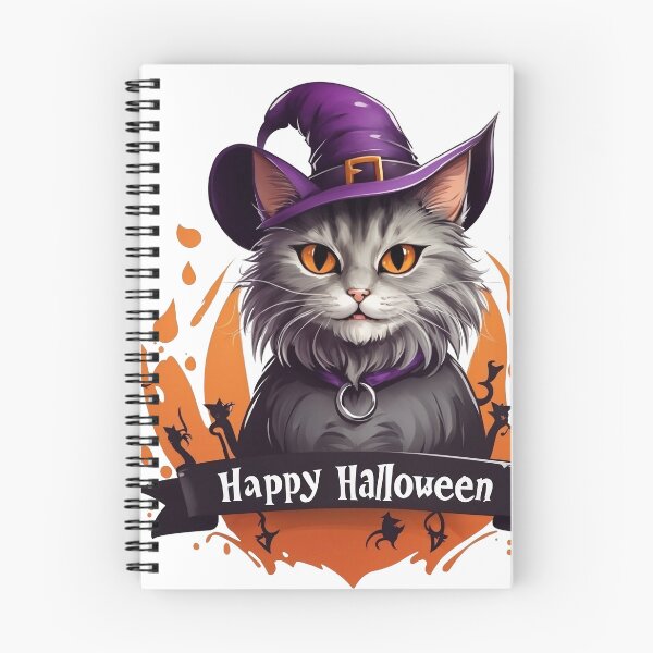 Item preview, Cat-tastic Boo: Whimsical Halloween Charm designed and sold by Misterpng.