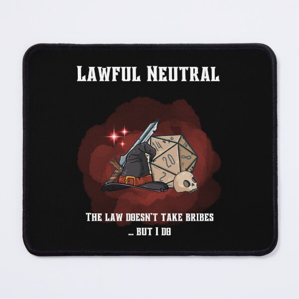 Item preview, Lawful Neutral alignment designed and sold by Kate :).