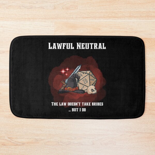 Item preview, Lawful Neutral alignment designed and sold by Kate :).