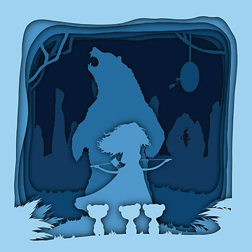 Artwork thumbnail, Rebel - Paper Cut by AS-Rizzo