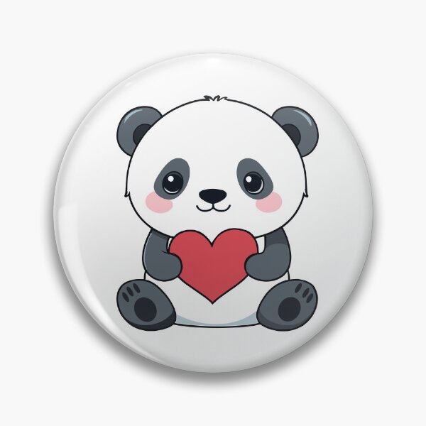 Item preview, Cute Panda cub holding a heart designed and sold by MamikonarsRB.