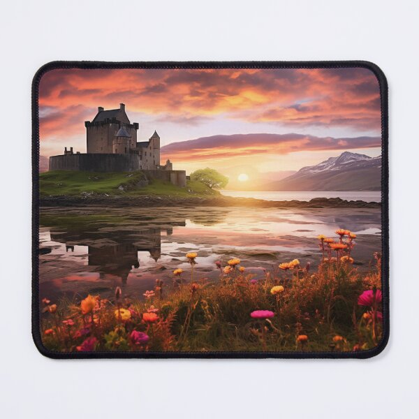 Item preview, Castle ruins in Scotland at sunset - Landscape photography designed and sold by TheArtistOf2022.