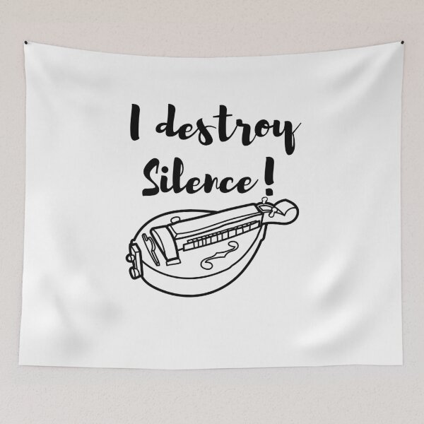 Item preview, I destroy Silence with hurdy gurdy designed and sold by zerastore.