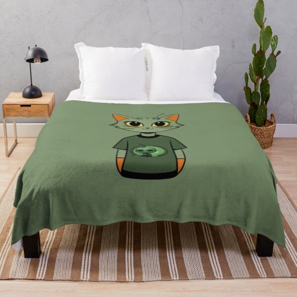 Item preview,  Cat and Alien - Whimsical Duo for Cosmic Cuteness designed and sold by Ikra Best.