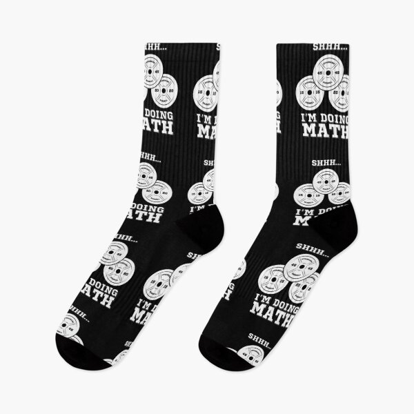 Item preview, Shhh I'm Doing Math Funny Weightlifting Workout Training designed and sold by CrystalCrush.