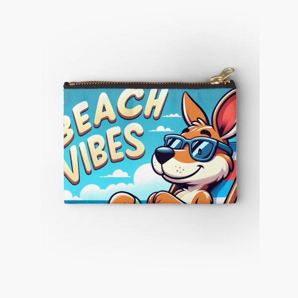 Item preview, Cute Cartoon Kangaroo "Beach Vibes" designed and sold by Zestpond.