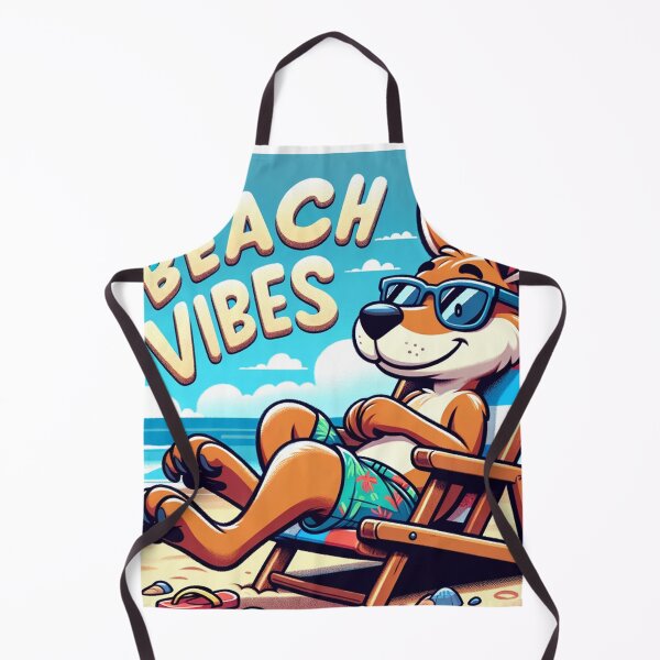 Item preview, Cute Cartoon Kangaroo "Beach Vibes" designed and sold by Zestpond.