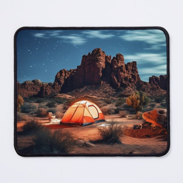 Item preview, Camping in the mountains at night - Landscape photography designed and sold by TheArtistOf2022.