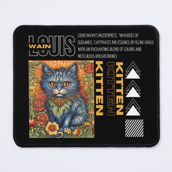 Item preview,  Louis Wain Schizophrenia Cat Painting For Cat Lovers designed and sold by Petsthetic.