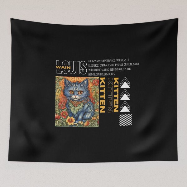 Item preview,  Louis Wain Schizophrenia Cat Painting For Cat Lovers designed and sold by Petsthetic.