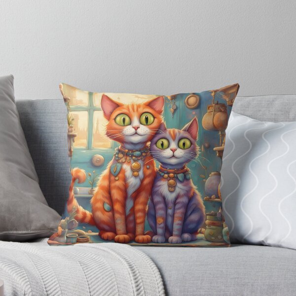 Bright Eyes Throw Pillow