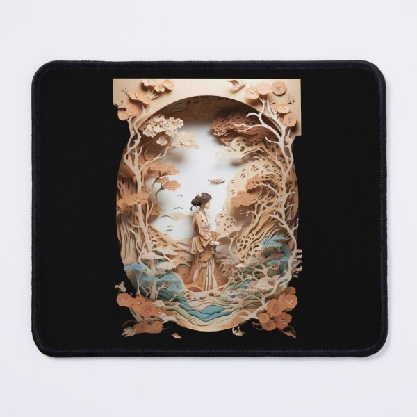Item preview, 3D Geisha Art Antique Japan designed and sold by JAPANISTICstore.