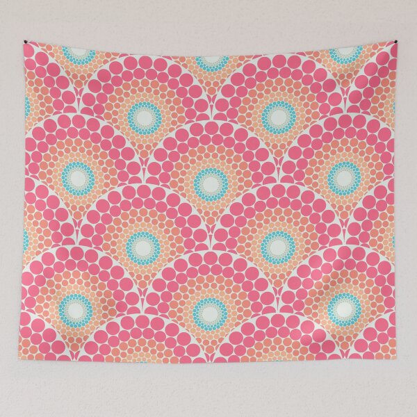 Item preview, Radiant Sunset on Sea Dot Mandala Scallop designed and sold by Triplicate Limited.