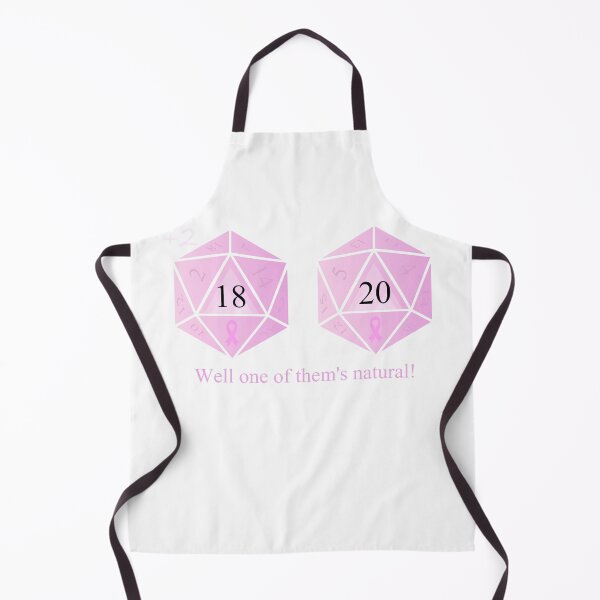 Item preview, Breast cancer awareness D20 (your right) designed and sold by Wicked Cool Kids.