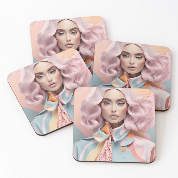 Item preview, Cut Fashionista elegant girl in spring pink color tones designed and sold by Carlos Gudino.